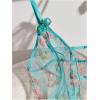 imageWomens Babydoll Lingerie Floral Mesh Frill Ruffle Babydoll Lingerie Dress Chemise NightgownBlue