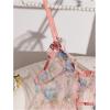 imageWomens Babydoll Lingerie Floral Mesh Frill Ruffle Babydoll Lingerie Dress Chemise NightgownPink and Blue