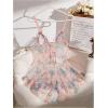 imageWomens Babydoll Lingerie Floral Mesh Frill Ruffle Babydoll Lingerie Dress Chemise NightgownPink and Blue