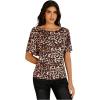 imageWomens Backless Twist Knot T Shirt Oversized Solid Short Sleeve Tees Open Back Asymmetrical Hem Casual TopsMulticolor