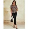 imageWomens Backless Twist Knot T Shirt Oversized Solid Short Sleeve Tees Open Back Asymmetrical Hem Casual TopsMulticolor