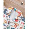 imageWomens Bow Pajamas Sets Short Sleeve Button Down Pajamas Y2k Preppy Cute PJ Set SleepwearBoots White