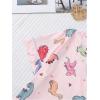 imageWomens Bow Pajamas Sets Short Sleeve Button Down Pajamas Y2k Preppy Cute PJ Set SleepwearPink Cartoon