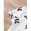 imageWomens Bow Pajamas Sets Short Sleeve Button Down Pajamas Y2k Preppy Cute PJ Set SleepwearWhite Black