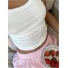 imageWomens Boxer Shorts Striped Straight Leg Low Rise Baggy Shorts Lounge Pajama Bottoms ShortsPink