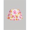 imageWomens Drawstring Bow Side Mini Skirts Tiered Layer Ruffle Elastic Waist Y2K Coquette Short SkirtsOrange Pink
