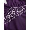 imageWomens Halter Cowgirl Vintage Mini Dress Embroidery Tie Back Sleeveless Ruched Tiered Layer A Line DressesPurple