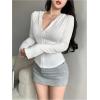 imageWomens Hooded Zip Up Workout Jacket Athletic Yoga Tops Slim Fit Long Sleeve Lightweight T ShirtsWhite