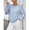 imageWomens Knit Cardigans Long Sleeve Button Dwon Lightweight Cardigan Sweaters Trendy Fall OutfitsBlue