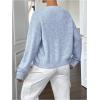 imageWomens Knit Cardigans Long Sleeve Button Dwon Lightweight Cardigan Sweaters Trendy Fall OutfitsBlue
