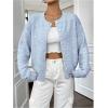 imageWomens Knit Cardigans Long Sleeve Button Dwon Lightweight Cardigan Sweaters Trendy Fall OutfitsBlue