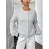 imageWomens Knit Cardigans Long Sleeve Button Dwon Lightweight Cardigan Sweaters Trendy Fall OutfitsGrey