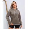 imageWomens Letter Print Hoodies Oversized Sweatshirt Long Sleeve Tops Pullover Pocketed Streetwear Women OutfitsGrey