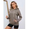 imageWomens Letter Print Hoodies Oversized Sweatshirt Long Sleeve Tops Pullover Pocketed Streetwear Women OutfitsGrey