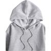 imageWomens Letter Print Hoodies Oversized Sweatshirt Long Sleeve Tops Pullover Pocketed Streetwear Women OutfitsLight Grey