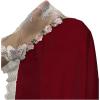 imageWomens Mesh Floral Embroidery Lace Trim Sheer Chemise Sleep Dresses Babydoll Nightgown Satin Slip DressBurgundy