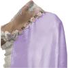imageWomens Mesh Floral Embroidery Lace Trim Sheer Chemise Sleep Dresses Babydoll Nightgown Satin Slip DressMauve Purple