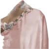 imageWomens Mesh Floral Embroidery Lace Trim Sheer Chemise Sleep Dresses Babydoll Nightgown Satin Slip DressPink