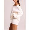 imageWomens Off The Shoulder Sweatshirt Long Sleeve Drop Shoulder Oversized Pullover Tops Fall OutfitsApricot