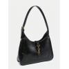 imageWomens PU Leather Clasp Shoulder Bag Adjustable Strap Vintage Hobo Handbags PurseBlack