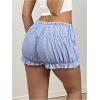 imageWomens Plaid Low Rise Checkered Bloomer Y2k Mini Ruffle Micro Boxer ShortsLight Blue