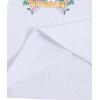 imageWomens Sleeveless Ribbed Knit Tank Top Graphic Print Crew Neck Tee Shirt Casual Slim Fit Crop TopsWave White