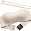 imageGirls Push Up Strapless Bra Comfy Bandeau Wireless Bra Sleeveless Tube Tops BralettesBeige