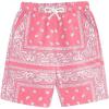 imageMens Paisley Drawstring Summer Gym Workout ShortsPink