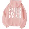 imageWomens Letter Print Hoodies Oversized Sweatshirt Long Sleeve Tops Pullover Pocketed Streetwear Women OutfitsLight Pink