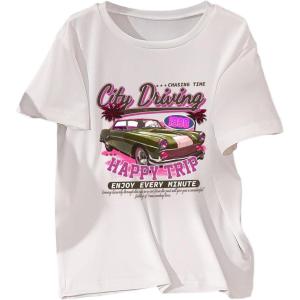 imageBoys Short Sleeve Tropical Graphic Tee Tops Casual Crew Neck T Shirt Loose Summer TopsWhite and Purple