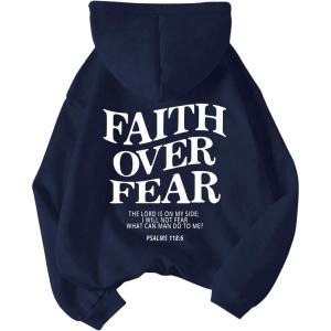 imageWomens Letter Print Hoodies Oversized Sweatshirt Long Sleeve Tops Pullover Pocketed Streetwear Women OutfitsDeep Blue