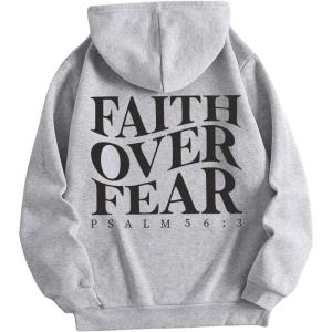 imageWomens Letter Print Hoodies Oversized Sweatshirt Long Sleeve Tops Pullover Pocketed Streetwear Women OutfitsLight Grey