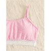 imageGirls 2 Piece High Waisted Swimsuit Floral Boho Bathing Suit Wireless Full Coverage Bikini SetsPink