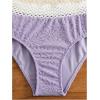 imageGirls 2 Piece High Waisted Swimsuit Floral Boho Bathing Suit Wireless Full Coverage Bikini SetsPurple