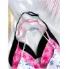 imageGirls 3 Packs Floral Halter Bikini Tops Wireless Padded Bathing Suit Tops Swimsuit BrasMulticolor Print