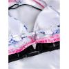 imageGirls 3 Packs Floral Halter Bikini Tops Wireless Padded Bathing Suit Tops Swimsuit BrasMulticolor Print