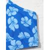 imageGirls 3 Piece Floral Bikini Set Swimsuit Bathing Suit with Cute Drawstring Ruched Beach SkirtBlue