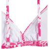 imageGirls 3 Piece Floral Bikini Set Swimsuit Cute Bathing Suit with Ruched Drawstring Beach Skirt Cover UpHot Pink