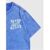 imageMens Graphic Letter Print Vintage Tees Baggy Drop Shoulder Crew Neck Short Sleeve Streetwear T ShirtsBlue Letter
