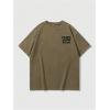 imageMens Graphic Letter Print Vintage Tees Baggy Drop Shoulder Crew Neck Short Sleeve Streetwear T ShirtsBrown
