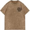 imageMens Graphic Letter Print Vintage Tees Baggy Drop Shoulder Crew Neck Short Sleeve Streetwear T ShirtsKhaki
