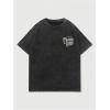 imageMens Graphic Letter Print Vintage Tees Baggy Drop Shoulder Crew Neck Short Sleeve Streetwear T ShirtsLetter Black