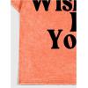 imageMens Graphic Letter Print Vintage Tees Baggy Drop Shoulder Crew Neck Short Sleeve Streetwear T ShirtsLetter Orange