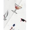 imageMens Tropical Print Button Down Shirts Short Sleeve Collared Vacation Beach Summer Casual ShirtsWhite