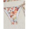 imageWomens 2 Piece Bikini Set Tie Side Halter Triangle Bathing Suit Summer BeachwearMulticolor