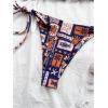 imageWomens 2 Piece Boho Bikini Sets Tropical Graphic String Bathing Suit SwimsuitMulticolor