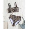 imageWomens 2 Piece Floral Bathing Suit Square Neck High Waisted Bikini Padded Cute Swimsuit SetBrown