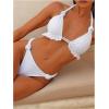 imageWomens 2 Piece Knot Swimsuit Backless Halter String Bikini Bathing Suit Vacation Cruise OutfitWhite