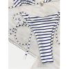 imageWomens 2 Piece Striped Bathing Suit Halter Triangle Tie Side Bikini Sets Vacation Summer SwimsuitBlue and White