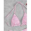 imageWomens 2 Piece Striped Bathing Suit Halter Triangle Tie Side Bikini Sets Vacation Summer SwimsuitPink